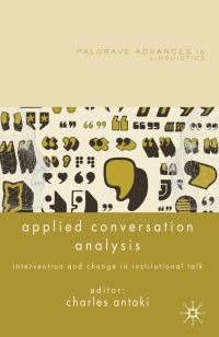 Book Cover for Applied Conversation Analysis by Charles Antaki