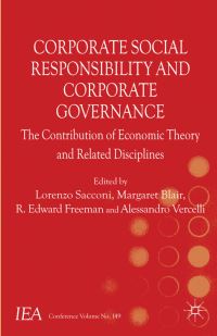 Book Cover for Corporate Social Responsibility and Corporate Governance by Lorenzo Sacconi, International Economics Association