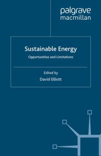 Book Cover for Sustainable Energy by David Elliott