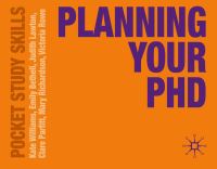 Book Cover for Planning Your PhD by Kate Williams