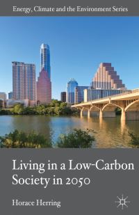 Book Cover for Living in a Low-Carbon Society in 2050 by Horace Herring