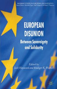 Book Cover for European Disunion by Jack Ernest Shalom Hayward, Rüdiger Wurzel