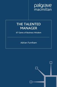 Book Cover for The Talented Manager by Adrian Furnham