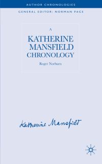 Book Cover for A Katherine Mansfield Chronology by Roger Norburn