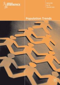 Book Cover for Population Trends No 127, Spring 2007 by NA NA