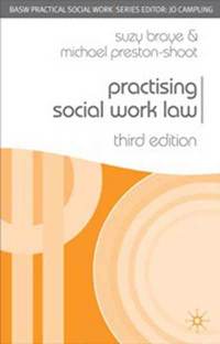 Book Cover for Practising Social Work Law by Suzy Braye, Michael PrestonShoot, British Association of Social Workers