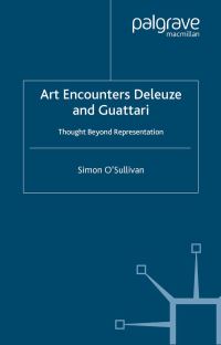 Book Cover for Art Encounters Deleuze and Guattari by Simon OSullivan