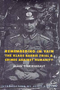 Book Cover for Remembering in Vain by Alain Finkielkraut