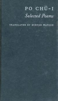 Book Cover for Po Chü-I by Juyi Bai, Burton Watson