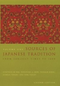 Book Cover for Sources of Japanese Tradition by William Theodore De Bary, Yoshiko Kurata Dykstra, Carol Gluck, Arthur E Tiedemann