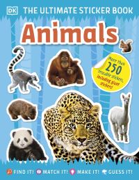 Book Cover for Ultimate Sticker Book Animals by DK