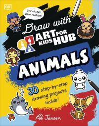 Book Cover for Animals by Rob Jensen, Art for Kids Hub
