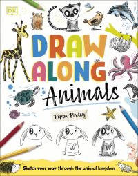 Book Cover for Draw Along Animals by Pippa Pixley