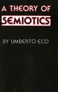 Book Cover for A Theory of Semiotics by Umberto Eco