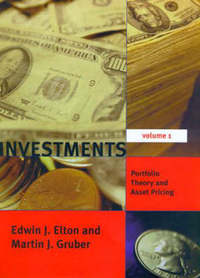 Book Cover for Investments by Edwin J Elton, Martin Jay Gruber
