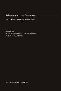 Book Cover for Mathematics by A D Aleksandrov, A N Kolmogorov, M A Lavrentev, S H Gould, T Bartha