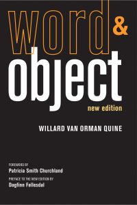 Book Cover for Word and Object by W V Quine