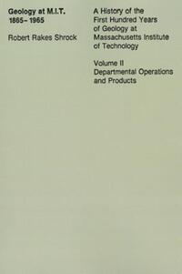 Book Cover for Geology at MIT 1865-1965 by Robert Rakes Shrock
