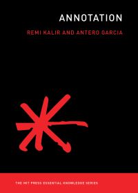 Book Cover for Annotation by Remi Kalir, Antero Garcia