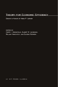 Book Cover for Theory for Economic Efficiency by Harry I Greenfield, Albert M Levenson, William Hamovitch, Eugene Rotwein
