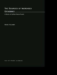 Book Cover for The Sources of Increased Efficiency by Samuel Hollander