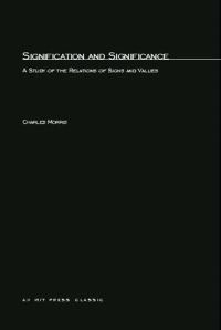 Book Cover for Signification And Significance by Charles Morris