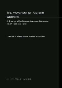 Book Cover for The Movement of Factory Workers by MIT Press