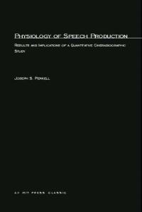 Book Cover for Physiology of Speech Production by Joseph S Perkell
