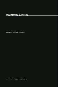 Book Cover for Metadyne Statics by Joseph Maximus Pestarini