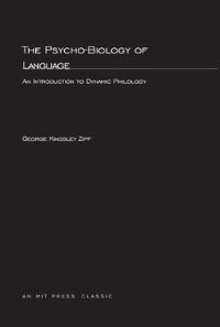 Book Cover for The Psycho-Biology of Language by George K Zipf