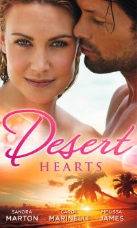 Book Cover for Desert Hearts by Sandra Marton, Carol Marinelli, Melissa James