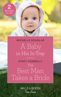 Book Cover for A Baby in His In-Tray by Michelle Douglas, Stacy Connelly