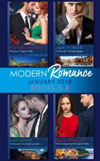 Book Cover for Modern Romance Collection: January 2018 Books 5 - 8 by Rachael Thomas, Jane Porter, Kate Hewitt, Bella Frances