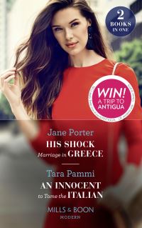 Book Cover for His Shock Marriage in Greece by Jane Porter, Tara Pammi