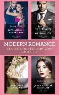 Book Cover for Modern Romance February Books 5-8 by Louise Fuller, Jane Porter, Annie West, Kelly Hunter