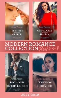 Book Cover for Modern Romance Books 5-8 July 2019 by Jane Porter, Tara Pammi, Pippa Roscoe, Jackie Ashenden