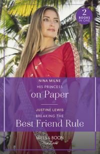 Book Cover for His Princess on Paper by Nina Milne, Justine Lewis