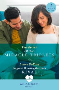Book Cover for ER Doc's Miracle Triplets by Tina Beckett, Luana DaRosa