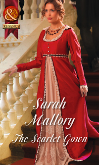 Book Cover for The Scarlet Gown by Sarah Mallory