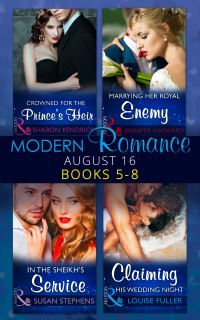 Book Cover for Modern Romance August 2016. Books 5-8 by Sharon Kendrick, Susan Stephens, Jennifer Hayward, Louise Fuller