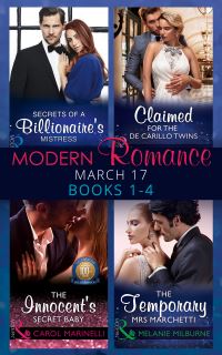 Book Cover for Modern Romance March Collection. Books 1-4 by Sharon Kendrick, Abby Green, Carol Marinelli, Melanie Milburne