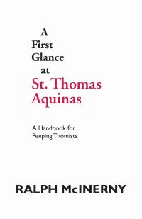Book Cover for A First Glance at St. Thomas Aquinas by Ralph McInerny