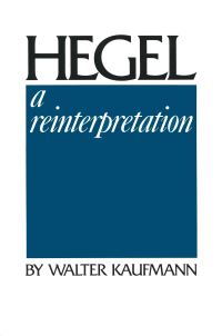 Book Cover for Hegel by Walter Kaufmann