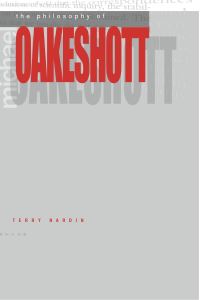 Book Cover for The Philosophy of Michael Oakeshott by Terry Nardin
