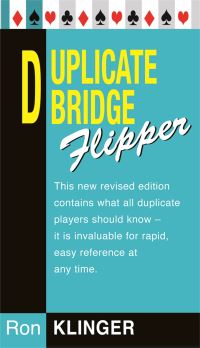Book Cover for Duplicate Bridge Flipper by Ron Klinger