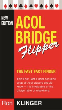Book Cover for Acol Bridge Flipper by Ron Klinger
