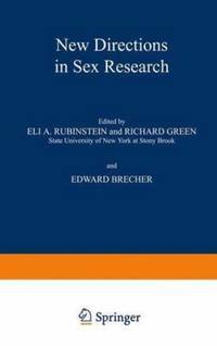 Book Cover for New Directions in Sex Research by Eli A Rubinstein, Richard Green, Edward M Brecher, State University of New York at Stony Brook, Institute for Sex Research