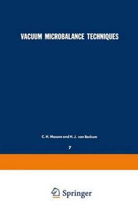 Book Cover for Vacuum Microbalance Techniques by C H Massen