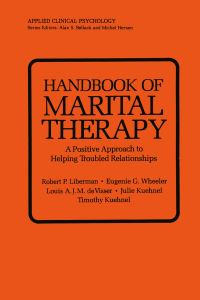 Book Cover for Handbook of Marital Therapy by Robert Paul Liberman