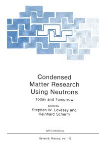 Book Cover for Condensed Matter Research Using Neutrons by NATO Advanced Research Workshop on Condensed Matter Research Using Neutrons Today and Tomorrow, S W Lovesey, Reinhard Scherm, North Atlantic Treaty Organization